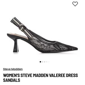 Steve Madden Black Lace Heels